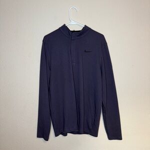 Nike Navy Long Sleeve Shirt